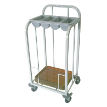 Craven Steel Single Tier Cutle ry and Tray Dispense Trolley