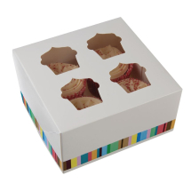 Four Cupcake Box