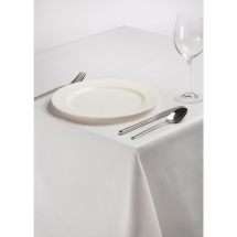 Square Polycotton Tablecloth White 54in