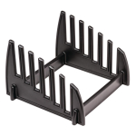 Black Plastic Chopping Board Rack Large 6 Slots -22mm Thick