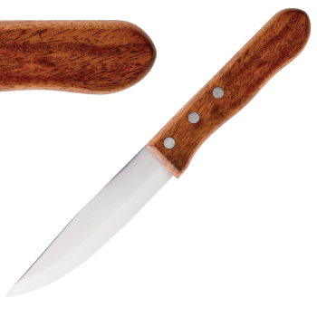 Olympia Jumbo Steak Knives Rosewood Handle (12 Pack) Olympia Jumbo Steak Knives Rosewood Handle (12 Pack)