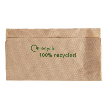 Kraft Lunch Napkins Recycled 3 30 x 320mm