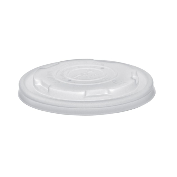 Compostable Hot Food Pot Flat Lids 170ml (Pack of 1000) Compostable Hot Food Pot Flat Lids 170ml (Pack of 1000)