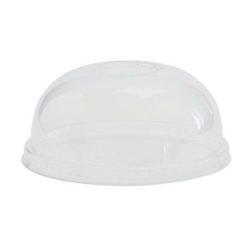 Compostable Cold Food Pot Domed Lids 350ml (Pack 500) Compostable Cold Food Pot Domed Lids 350ml (Pack 500)