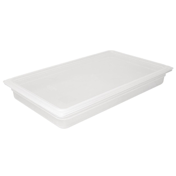 Vogue Polypropylene 1/1 Gastro norm Container with Lid 100mm