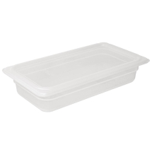 Vogue Polypropylene 1/3 Gastro norm Container with Lid 100mm