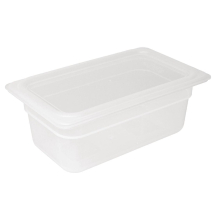 Vogue Polypropylene 1/4 Gastro norm Container with Lid 100mm
