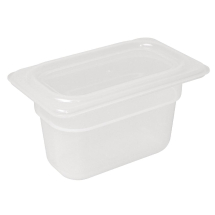 Vogue Polypropylene 1/9 Gastro norm Container with Lid 100mm