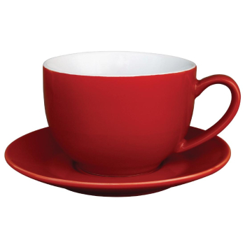 Olympia Cafe Cappuccino Cup Red 340ml 11.5fl oz (Box 12) Olympia Cafe Cappuccino Cup Red 340ml 11.5fl oz (Box 12)