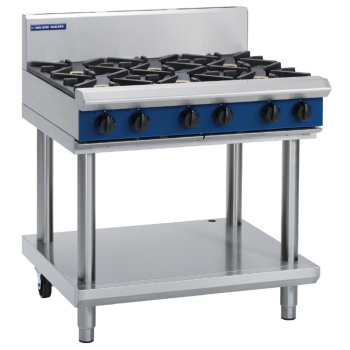 Blue Seal Evolution Cooktop 6 Open Burners LPG on Stand 900m