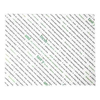 Fresh and Tasty Greaseproof Pa per Fresh and Tasty Greaseproof Pa per