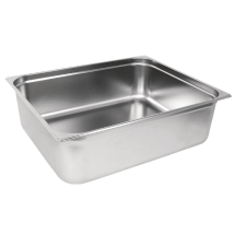 Vogue Stainless Steel GN 2/1 D ouble Size Gastronorm Pan 200m