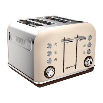 Morphy Richards Accents 4 Slot Toaster Sand