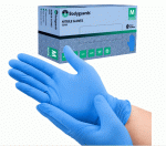 Blue Nitrile PF Gloves Large 10 x 100 case