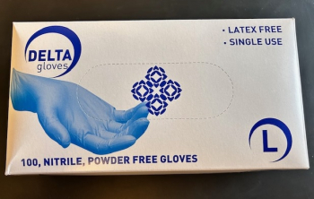 Nitrile Blue P/Free Gloves Large 10 x 100 case