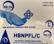 Nitrile Blue P/Free Gloves X-Large 10 x 100