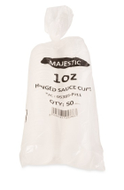 1oz Hinged Sauce Pot & Lids Sleeve of 50 1oz Hinged Sauce Pot & Lids Sleeve of 50