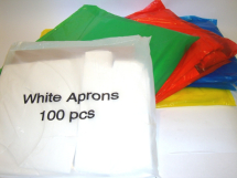 Case of Polythene Aprons White 42 inch 10 x 100