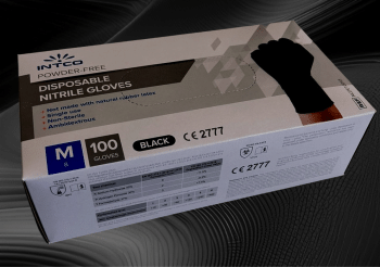 Premium Black Nitrile Gloves Medium - Box of 100 Premium Black Nitrile Gloves Medium - Box of 100