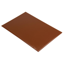 Hygiplas Extra Large High Dens ity Brown Chopping Board