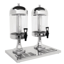 Olympia Double Juice Dispenser with Drip Tray (13Ltr(2 x 6.5) Olympia Double Juice Dispenser with Drip Tray (13Ltr(2 x 6.5)