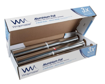 Wrapmaster Aluminium Foil 450mm x 90m (3 pack) 18Inch Wrapmaster Aluminium Foil 450mm x 90m (3 pack) 18Inch