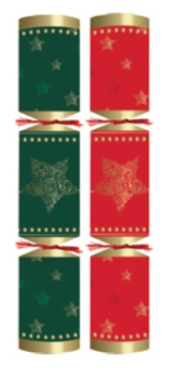 12Inch Merry & Bright Crackers Pack of 50
