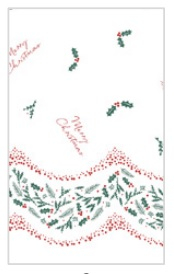 Merry Christmas Swansilk Tablecover 120cm -Pack of 10