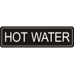 Olympia Adhesive Airpot Label Hot Water (Single)