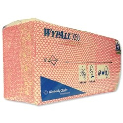 Wypall X50 Red Kimerly Clark Cleaning Cloth x 50 Wypall X50 Red Kimerly Clark Cleaning Cloth x 50