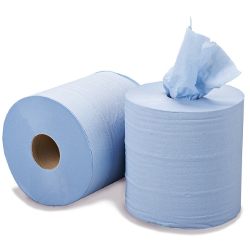 Blue Centrefeed 150m x 166mm 2ply - Pack of 6