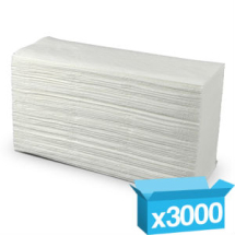 Z-Fold 2ply White Hand Towel 3000 ZFWHT - 220 x 240mm Z-Fold 2ply White Hand Towel 3000 ZFWHT - 220 x 240mm