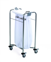 1 Bag St/St Laundry Cart White Lid - Bag Sold Separately