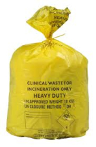 Yellow Clinical Waste Sack M/Duty Roll 10 x 25 90L Yellow Clinical Waste Sack M/Duty Roll 10 x 25 90L