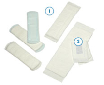 White Euron Rectangular Pad 4 Packs of 28 Pads White Euron Rectangular Pad 4 Packs of 28 Pads