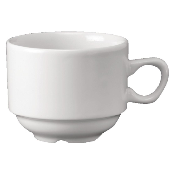 White Stacking Nova Tea Cups 7.5oz - Box of 24