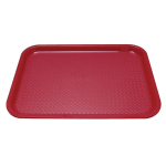 Kristallon Plastic Fast Food Tray Red Large 450mm