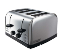 Russell Hobbs Futura 4 Slot Stainless Steel Silver Toaster