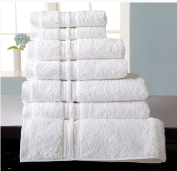 White Bath Towels - Pack of 5 650GSM - Mayfair
