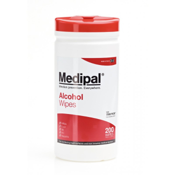 Medipal Alcohol Hard Surface Wipes - 10 tubs of 200