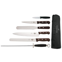 Victorinox 6 Piece Rosewood Kn ife Set with 20cm Chefs Knife
