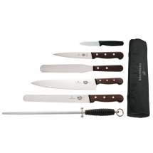 Victorinox 6 Piece Rosewood Kn ife Set with 25cm Chefs Knife
