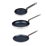 Set of 3 Vogue Aluminium Non-Stick Pans