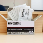 Pre Injection Swabs - 70% Alco  Box of 100