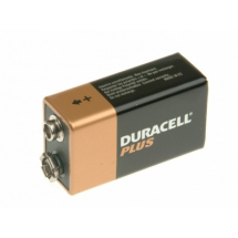 Duracell Plus 9V Alkaline Batteries - Pack of 4