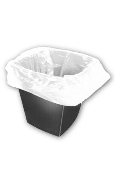 Square Bin Liners - White 375 x 600 x 600mm -Box of 1000
