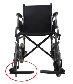 Replacement Right Footrest for Transit Wheelchair
