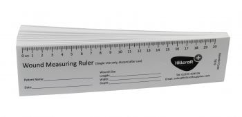 Wound Measuring Paper Ruler X 100 - SML Supplies