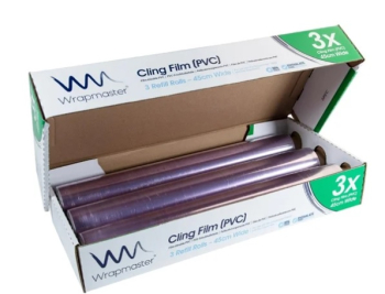 WrapMaster - Cling Film 45cm x 300m - Refill of 3 Roll WrapMaster - Cling Film 45cm x 300m - Refill of 3 Roll