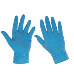 Box of LATEX Powdered Large Gloves - BLUE